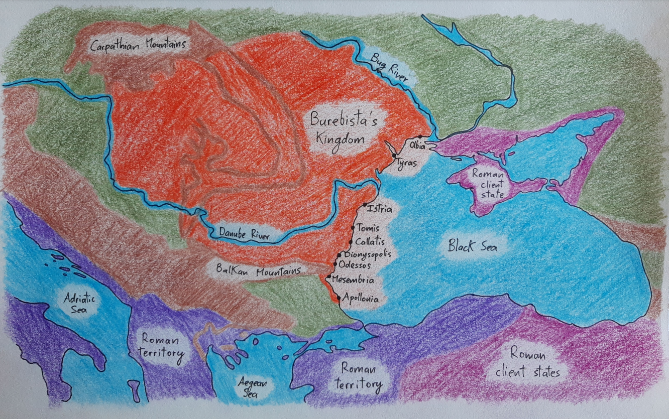 44 BCE – Burebista’s kingdom