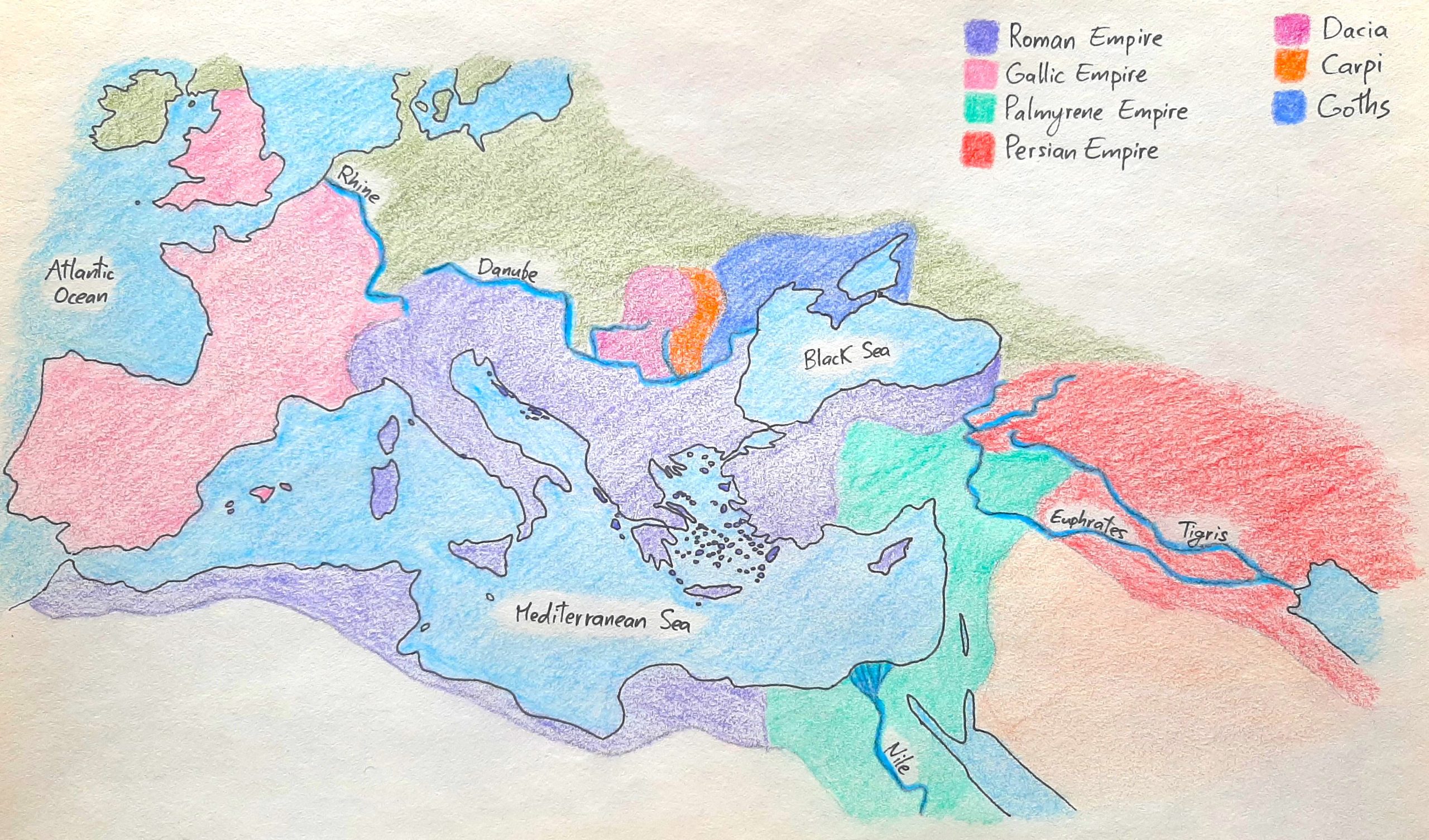 270 CE – Fragmented empire